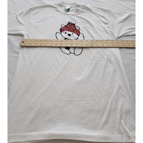 Lazzie Bear Tee Shirt Vintage Size M Lazarus Dept Store Christmas Single Stitch - Picture 8 of 15